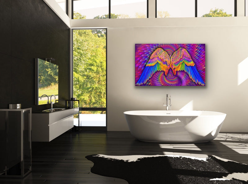 Rainbow Angel Wings - Visionary Art - MUDRA