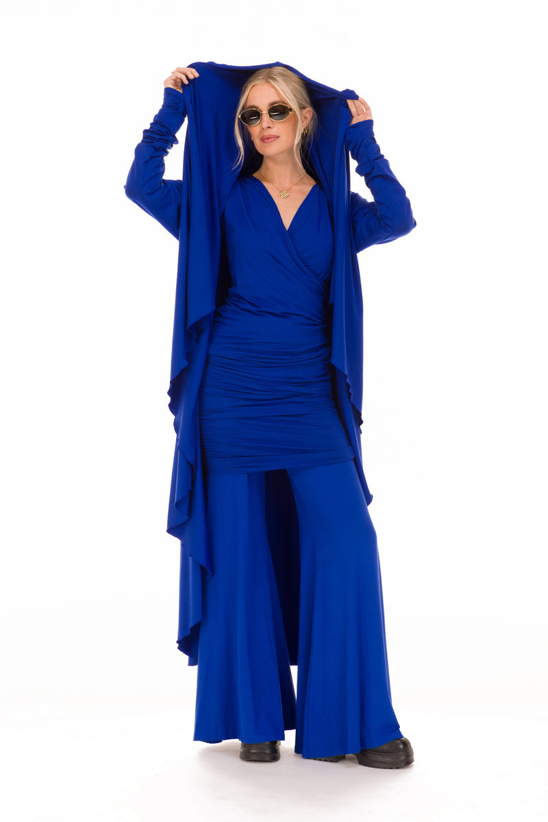 BAMBOO WATERFALL JACKET COBALT BLUE