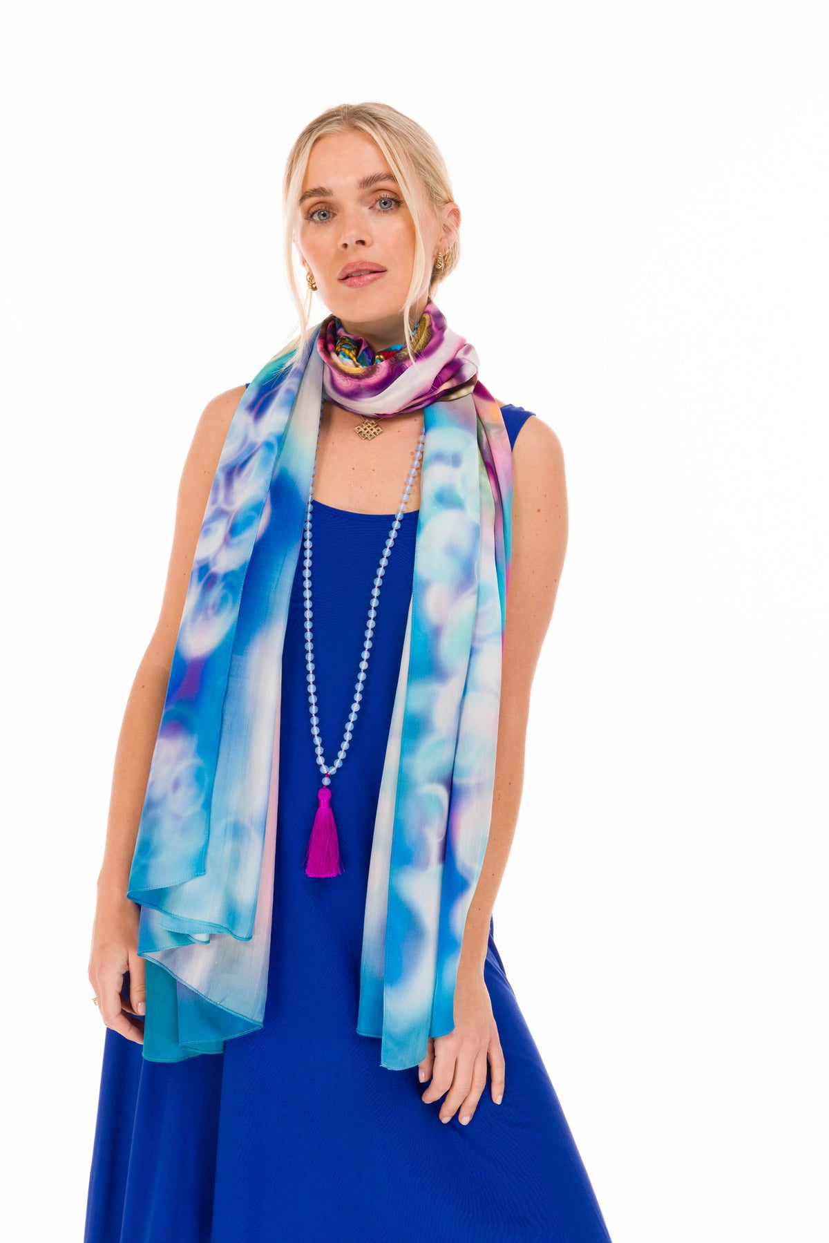 BAMBOO ELFIN DRESS COBALT BLUE