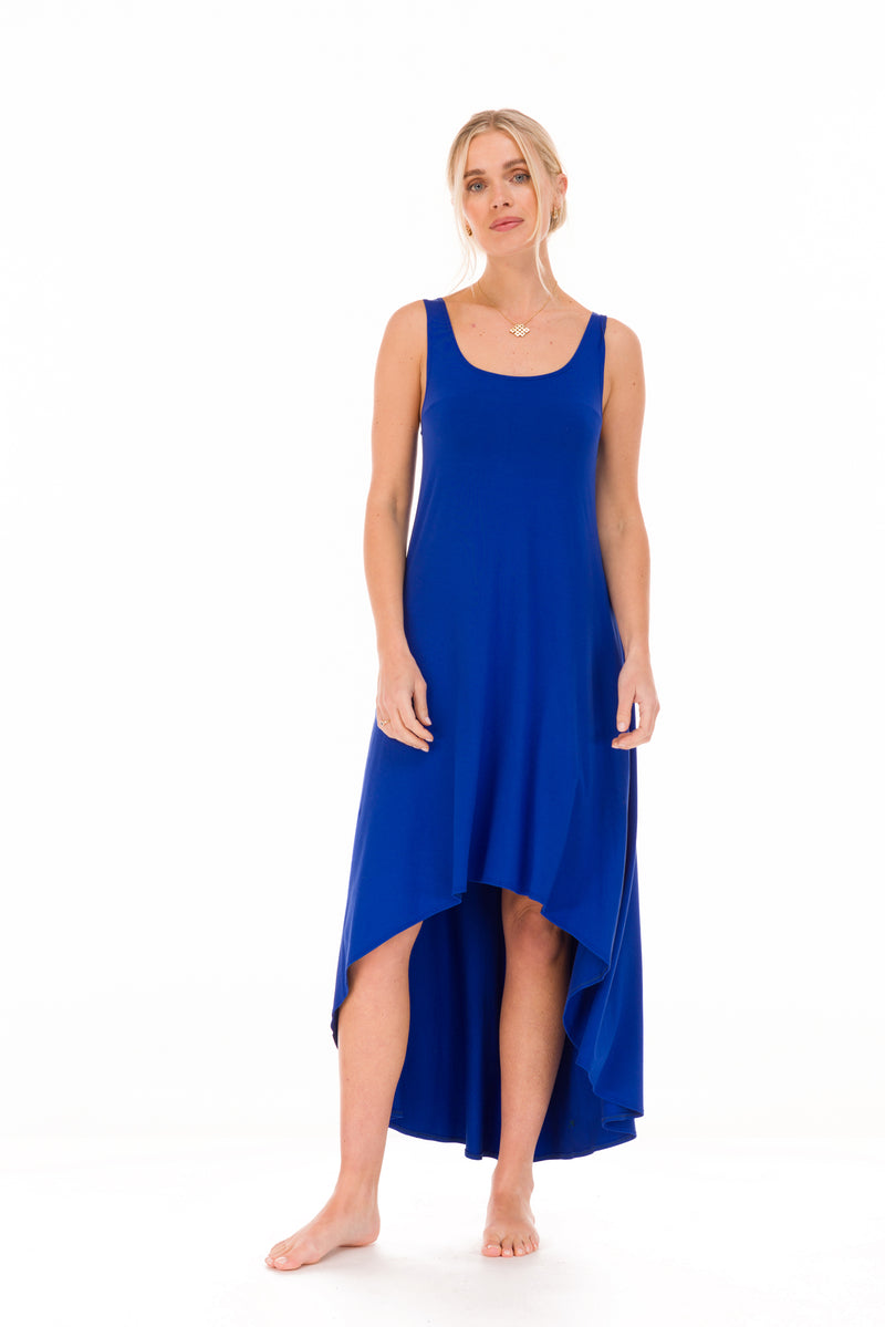 BAMBOO ELFIN DRESS COBALT BLUE