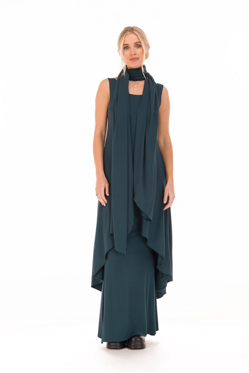 BAMBOO ELFIN DRESS OCEAN GREEN