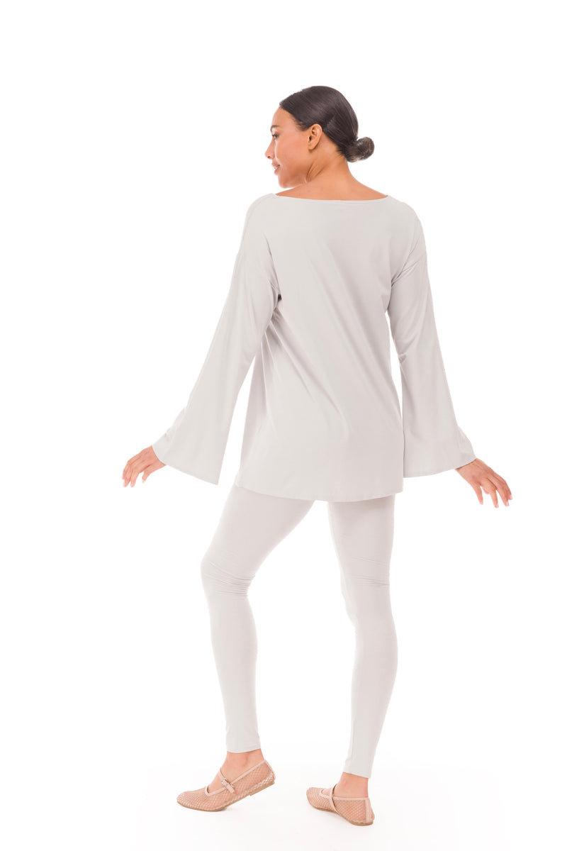 BAMBOO LONG LEGGINGS SILVER GREY