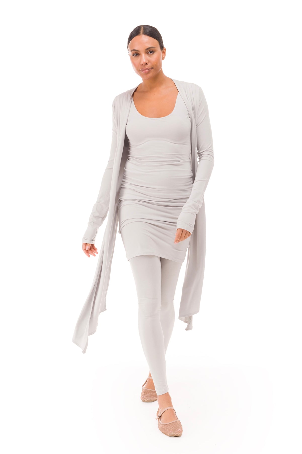 BAMBOO LONG LEGGINGS SILVER GREY