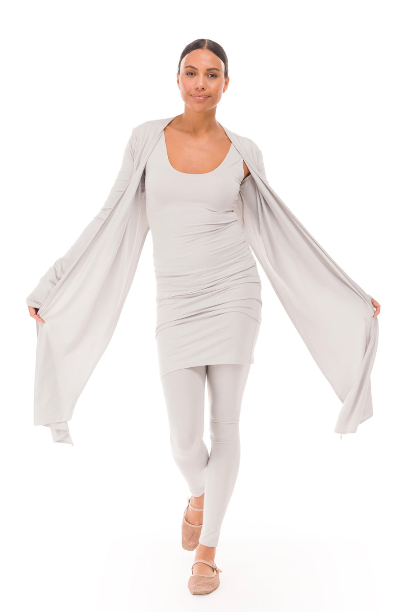 BAMBOO LONG LEGGINGS SILVER GREY