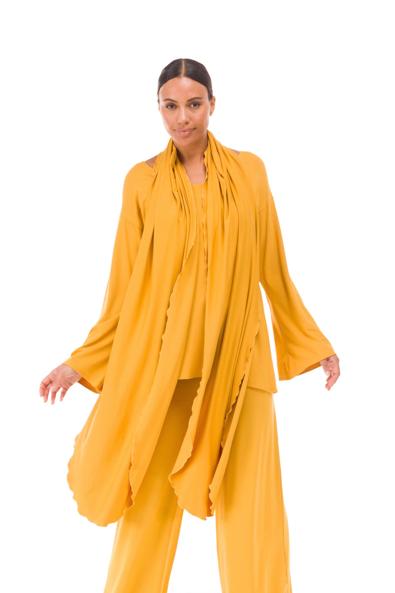 BAMBOO SCARF TIBETAN YELLOW
