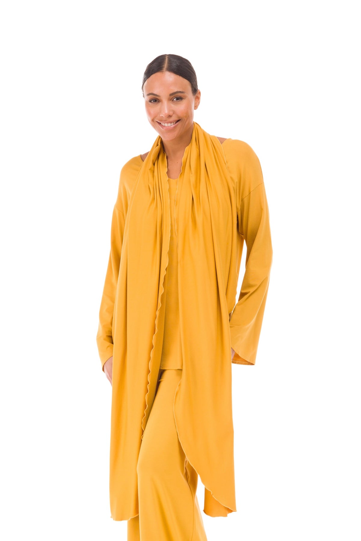 BAMBOO SCARF TIBETAN YELLOW