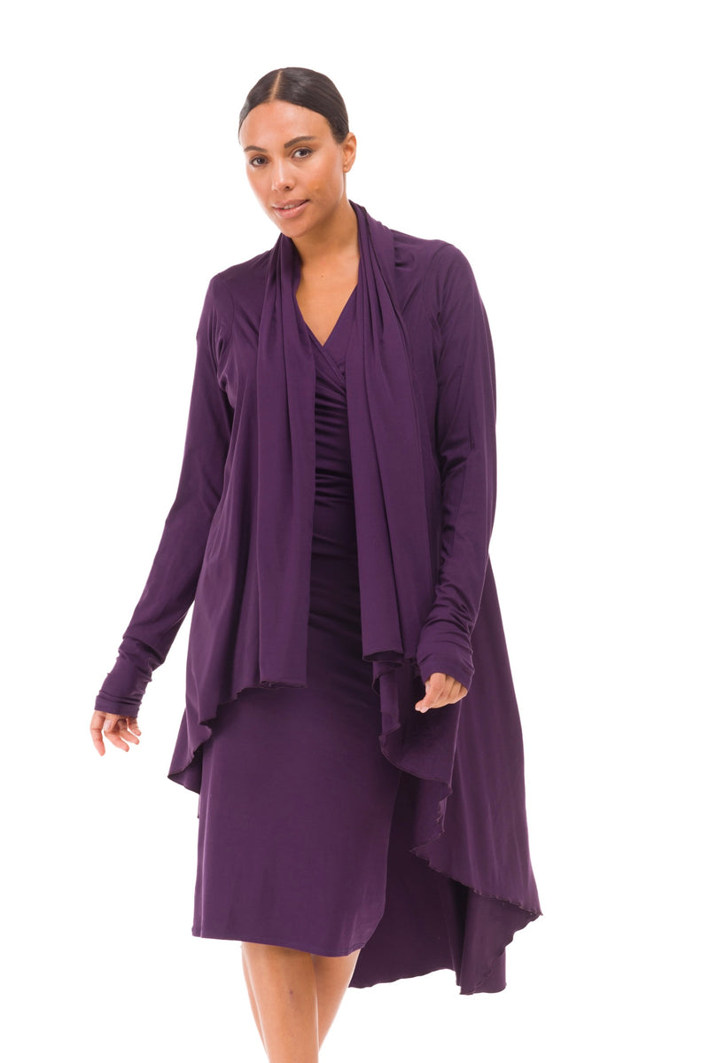 BAMBOO WATERFALL JACKET PURPLE