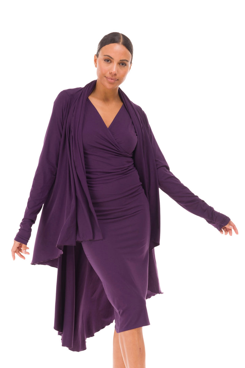 BAMBOO WATERFALL JACKET PURPLE