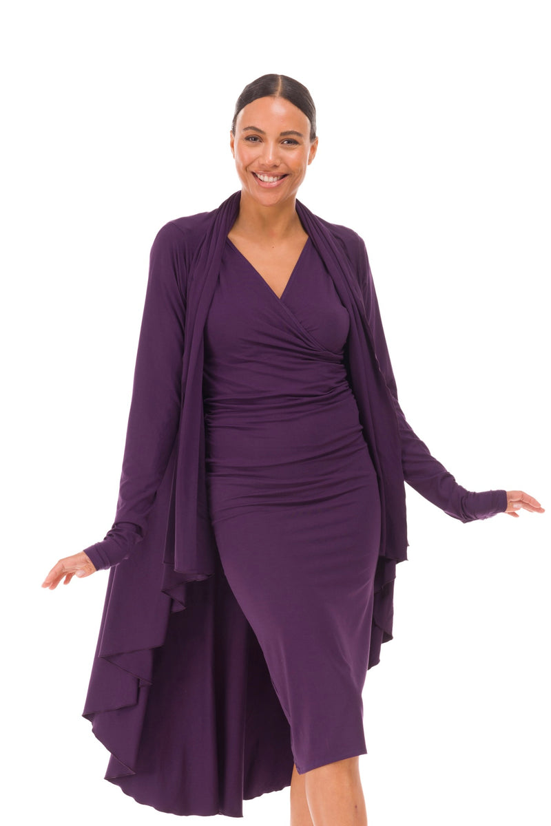 BAMBOO WATERFALL JACKET PURPLE