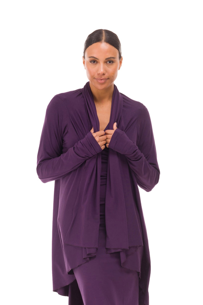 BAMBOO WATERFALL JACKET PURPLE