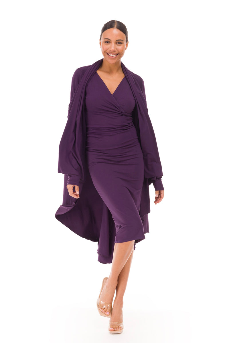 BAMBOO WATERFALL JACKET PURPLE