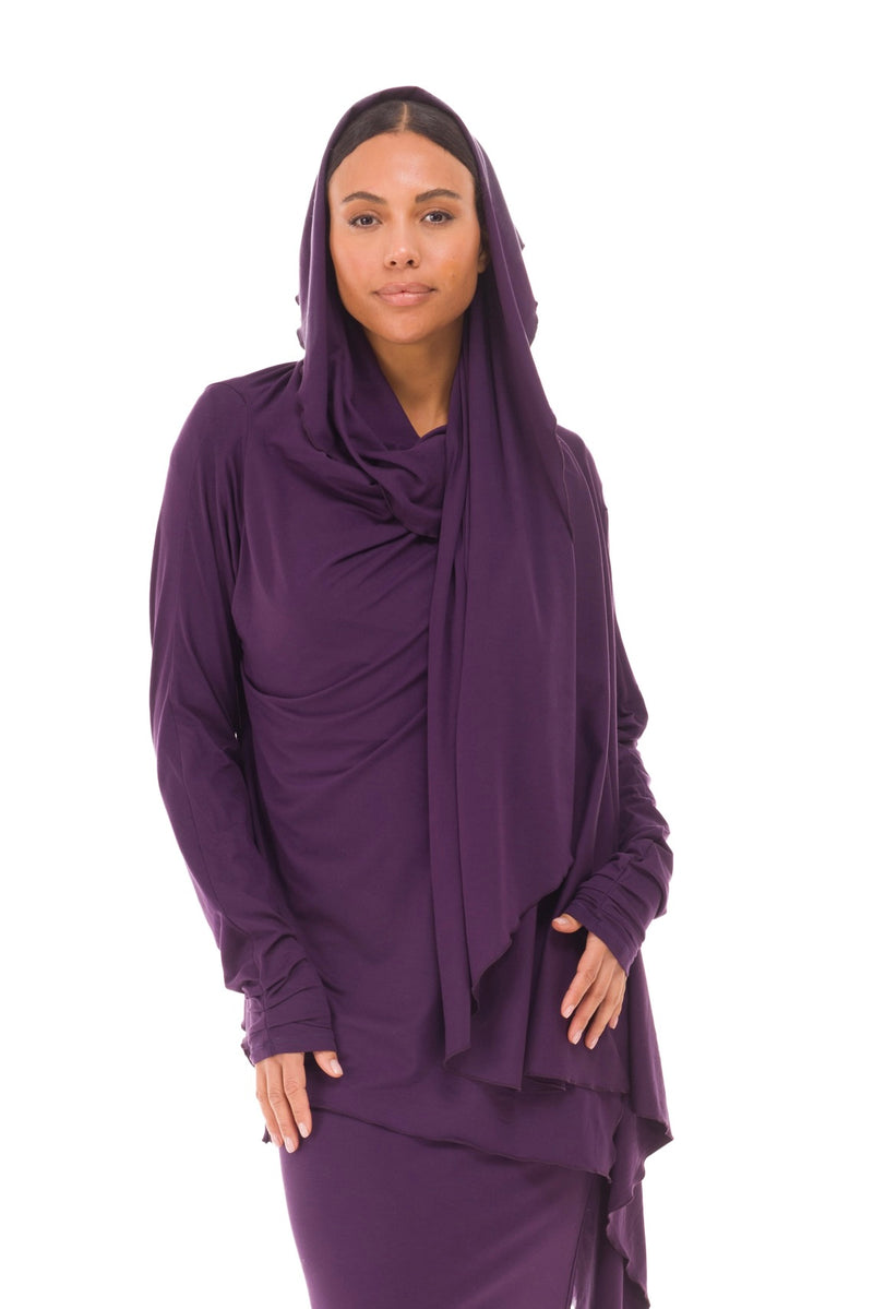 BAMBOO WATERFALL JACKET PURPLE