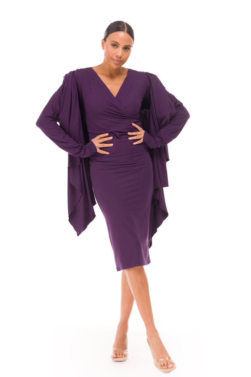 BAMBOO WATERFALL JACKET PURPLE