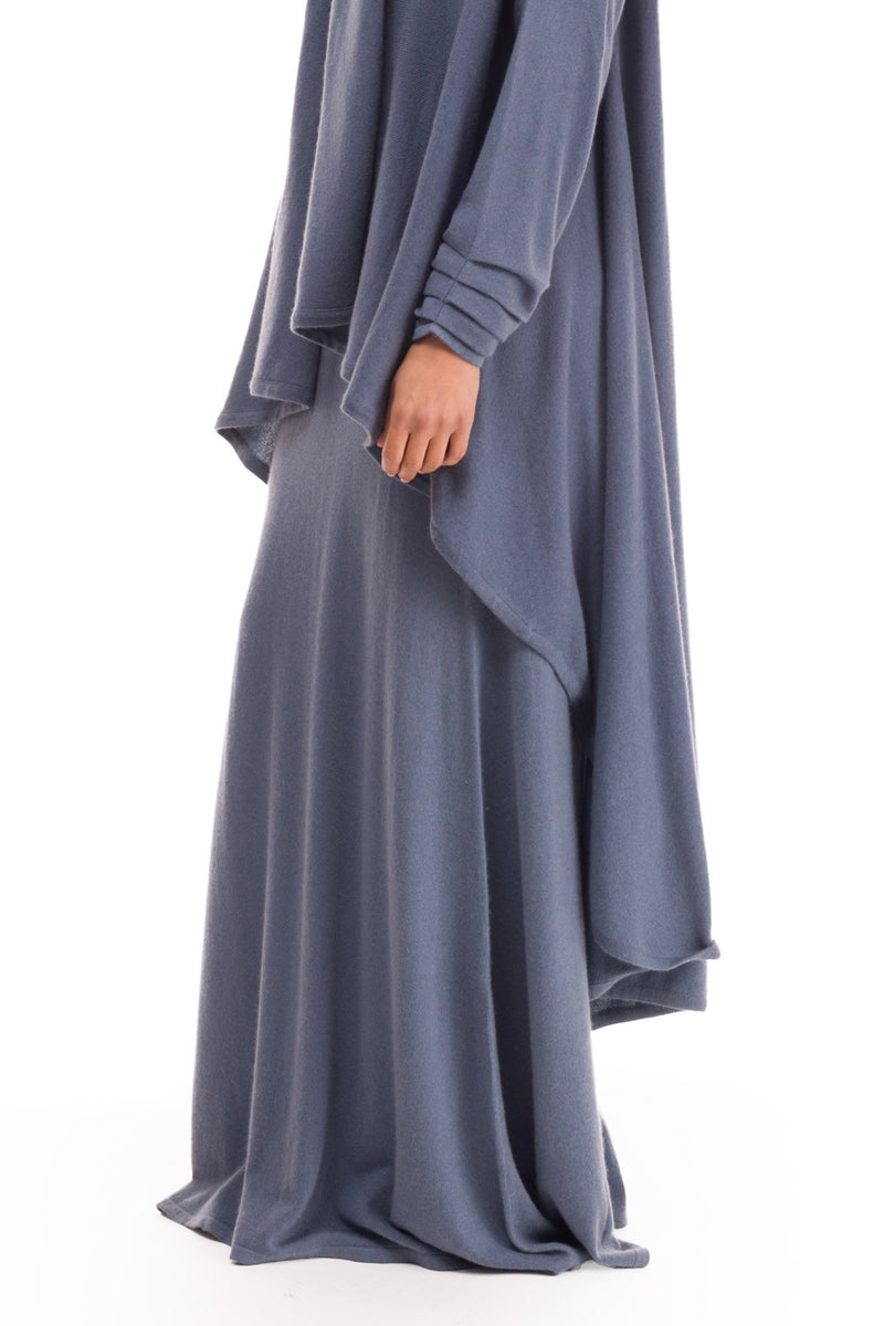 NEW 100% MONGOLIAN CASHMERE WATERFALL JACKET DOVE GREY