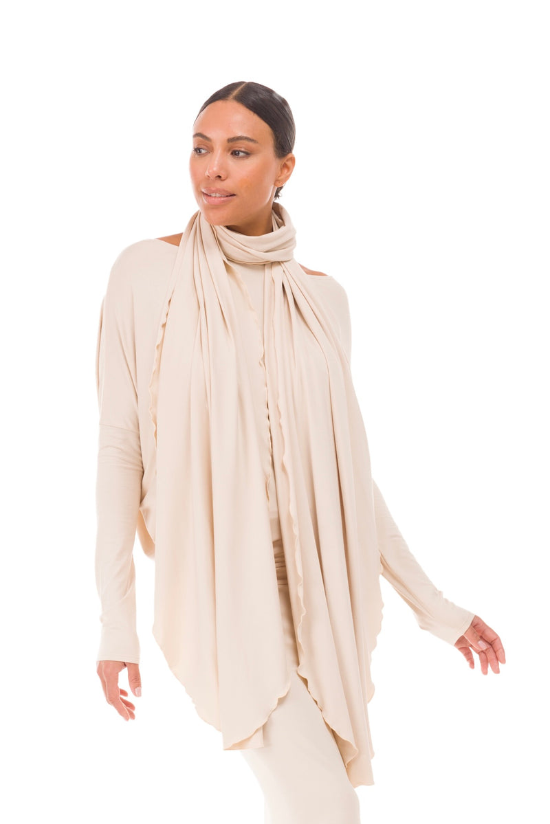 BAMBOO SCARF ECRU