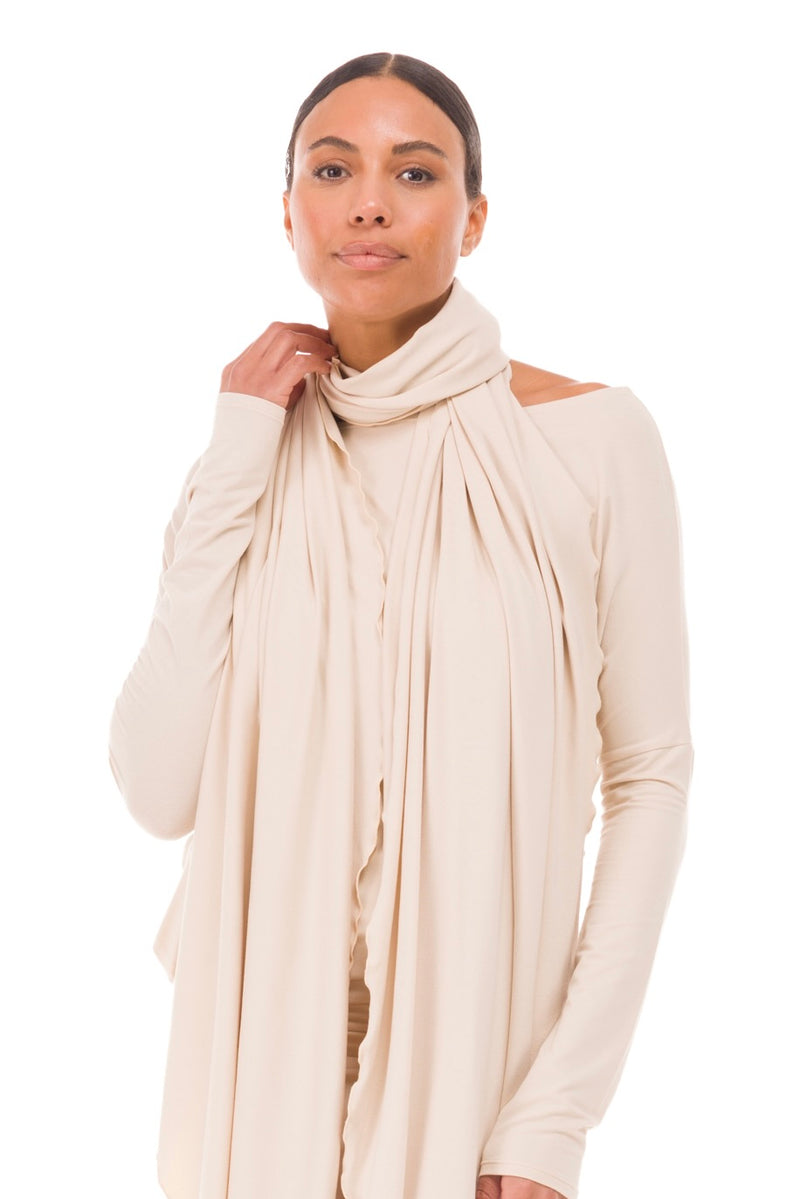 BAMBOO SCARF ECRU