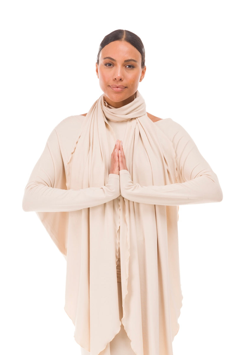 BAMBOO SCARF ECRU