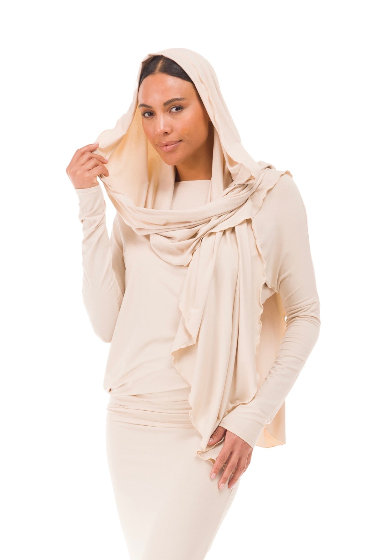 BAMBOO SCARF ECRU