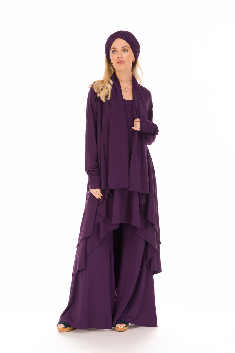 BAMBOO WATERFALL JACKET PURPLE