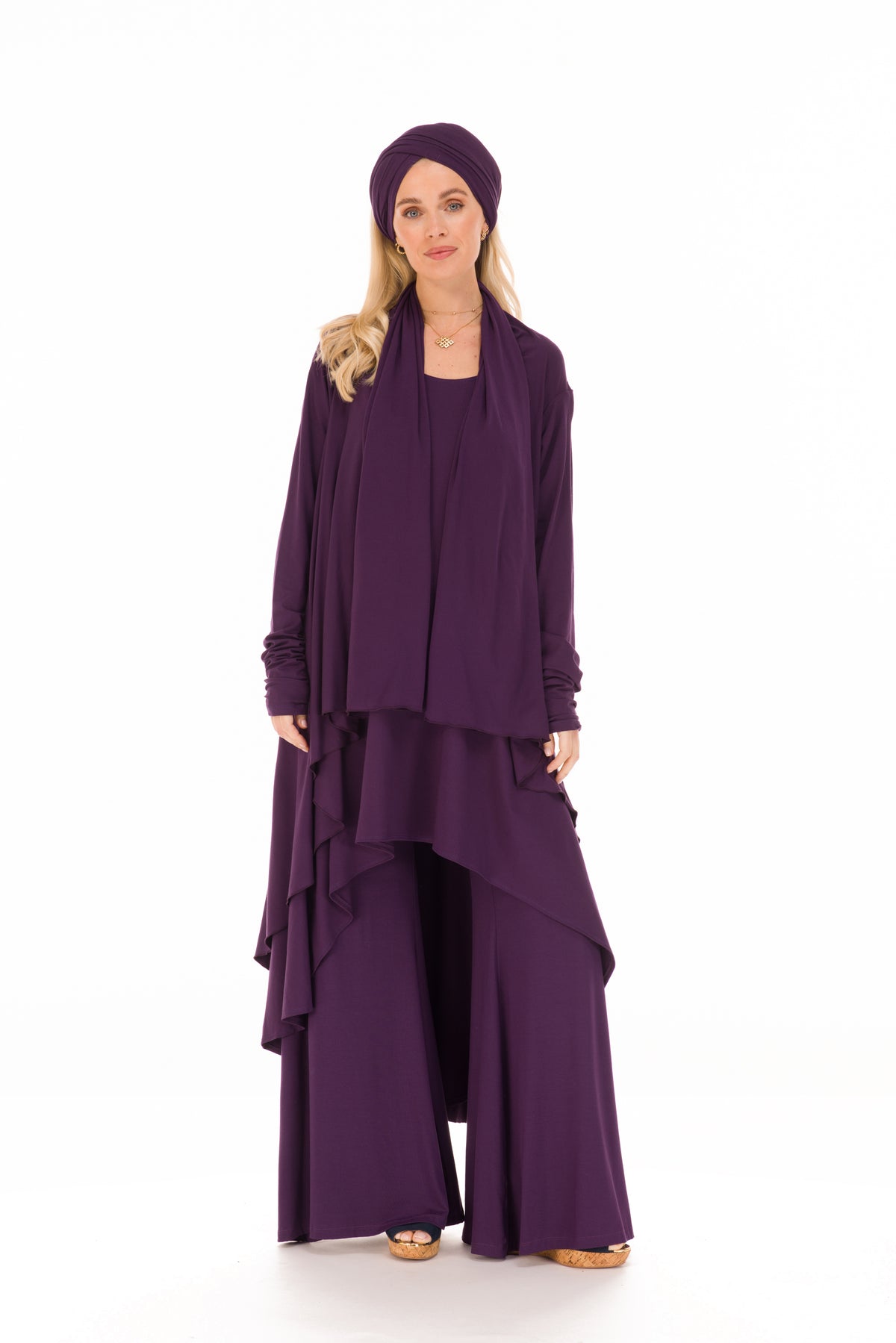 BAMBOO WATERFALL JACKET PURPLE