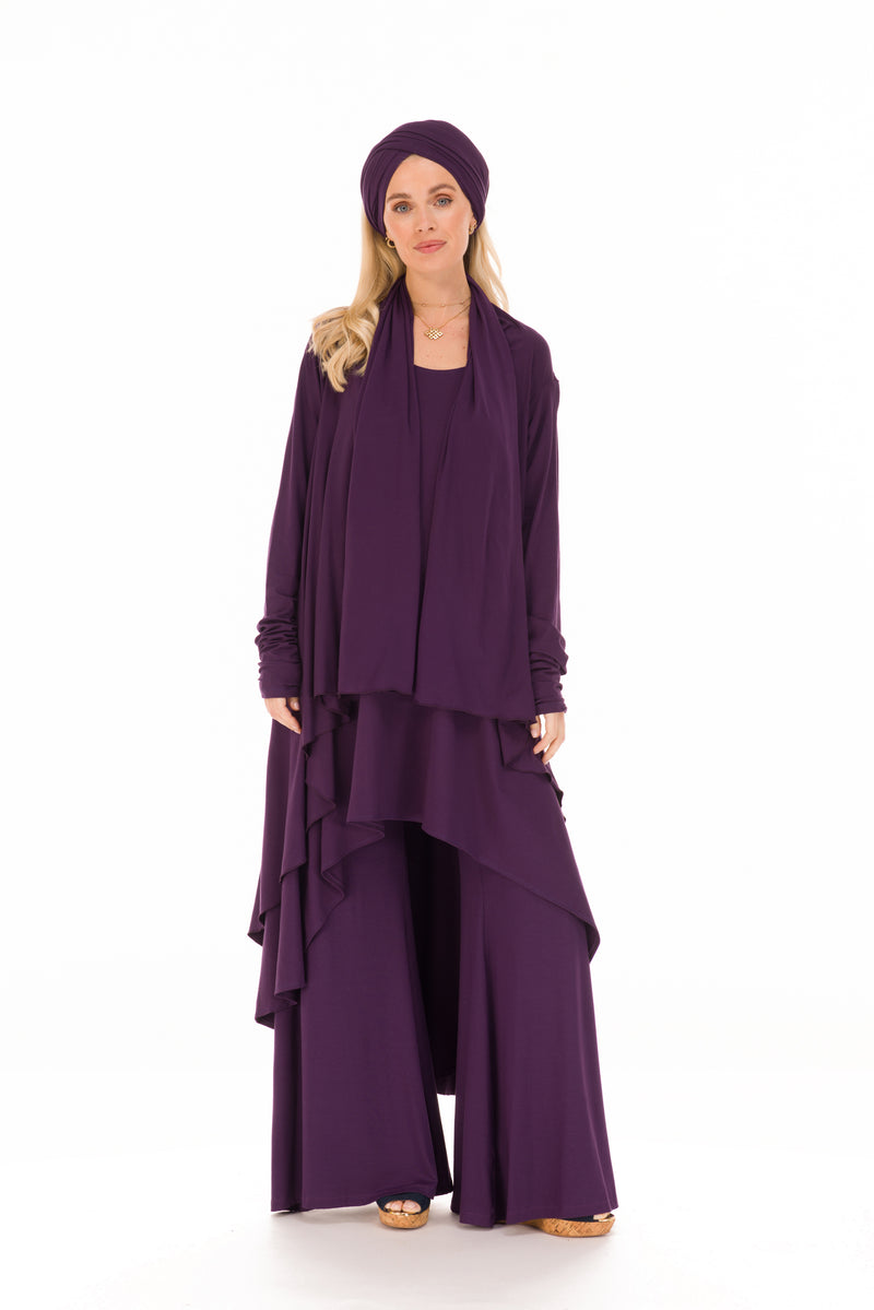 BAMBOO WATERFALL JACKET PURPLE