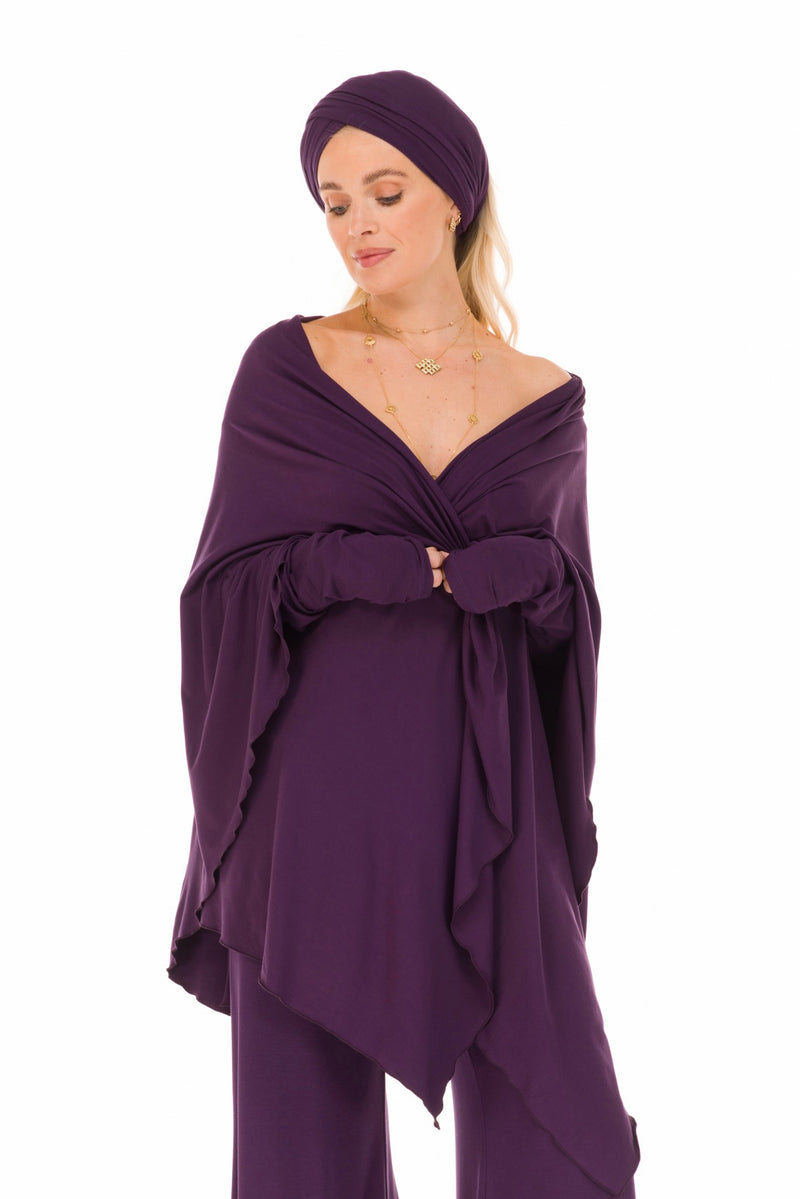 BAMBOO WATERFALL JACKET PURPLE