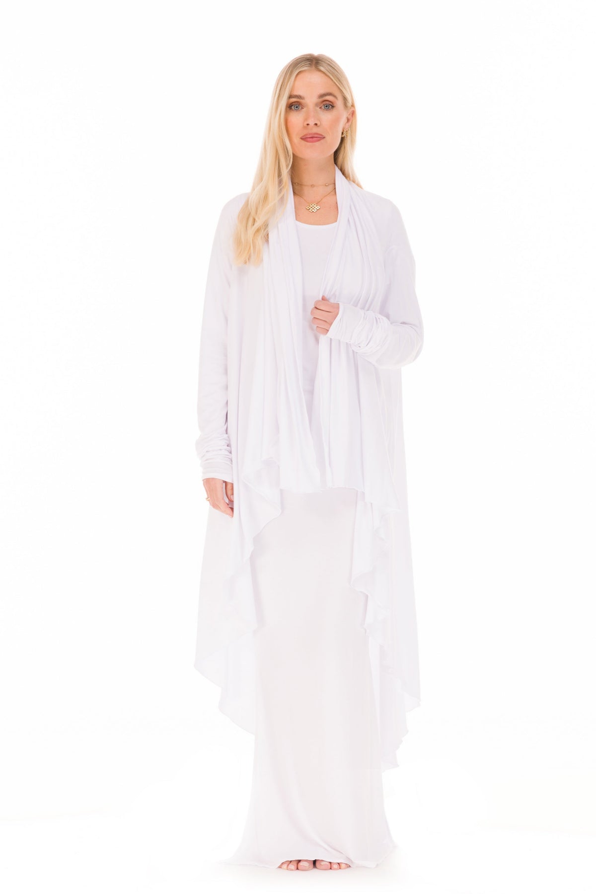 BAMBOO WATERFALL JACKET WHITE