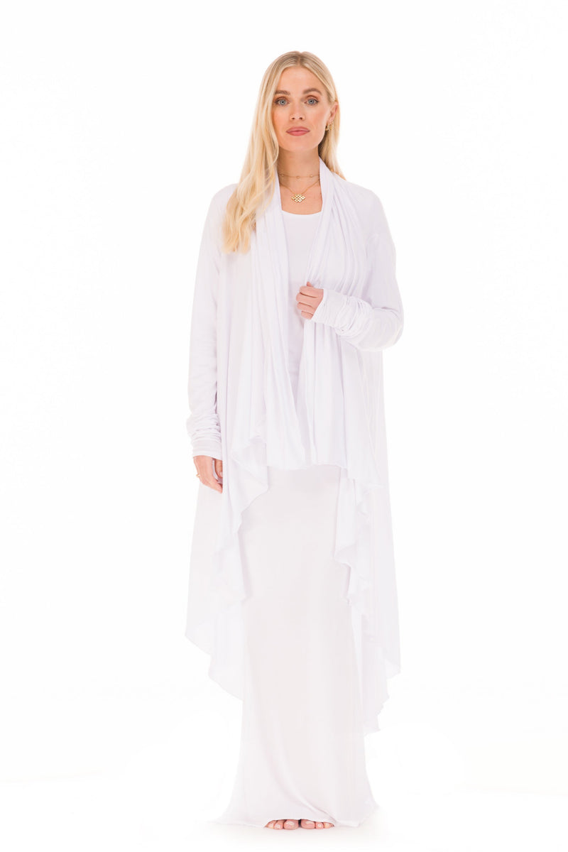 BAMBOO WATERFALL JACKET WHITE