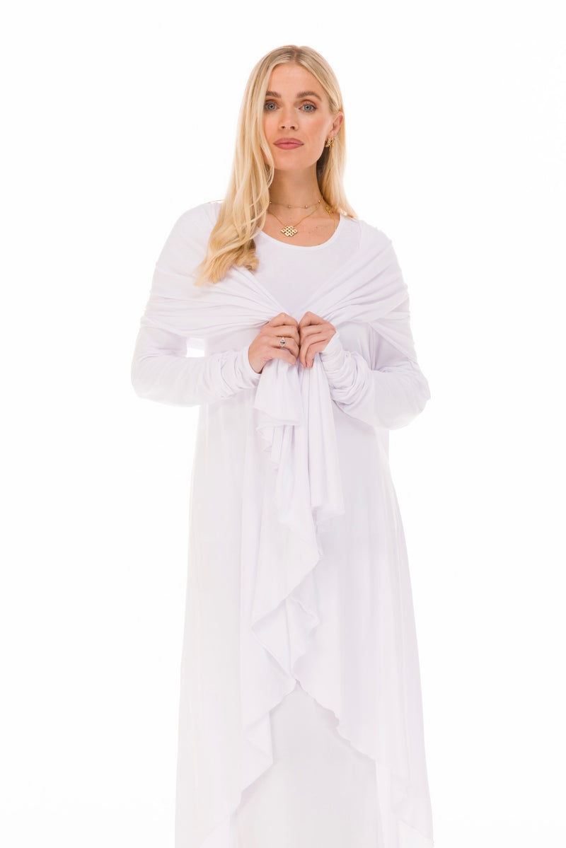 BAMBOO WATERFALL JACKET WHITE