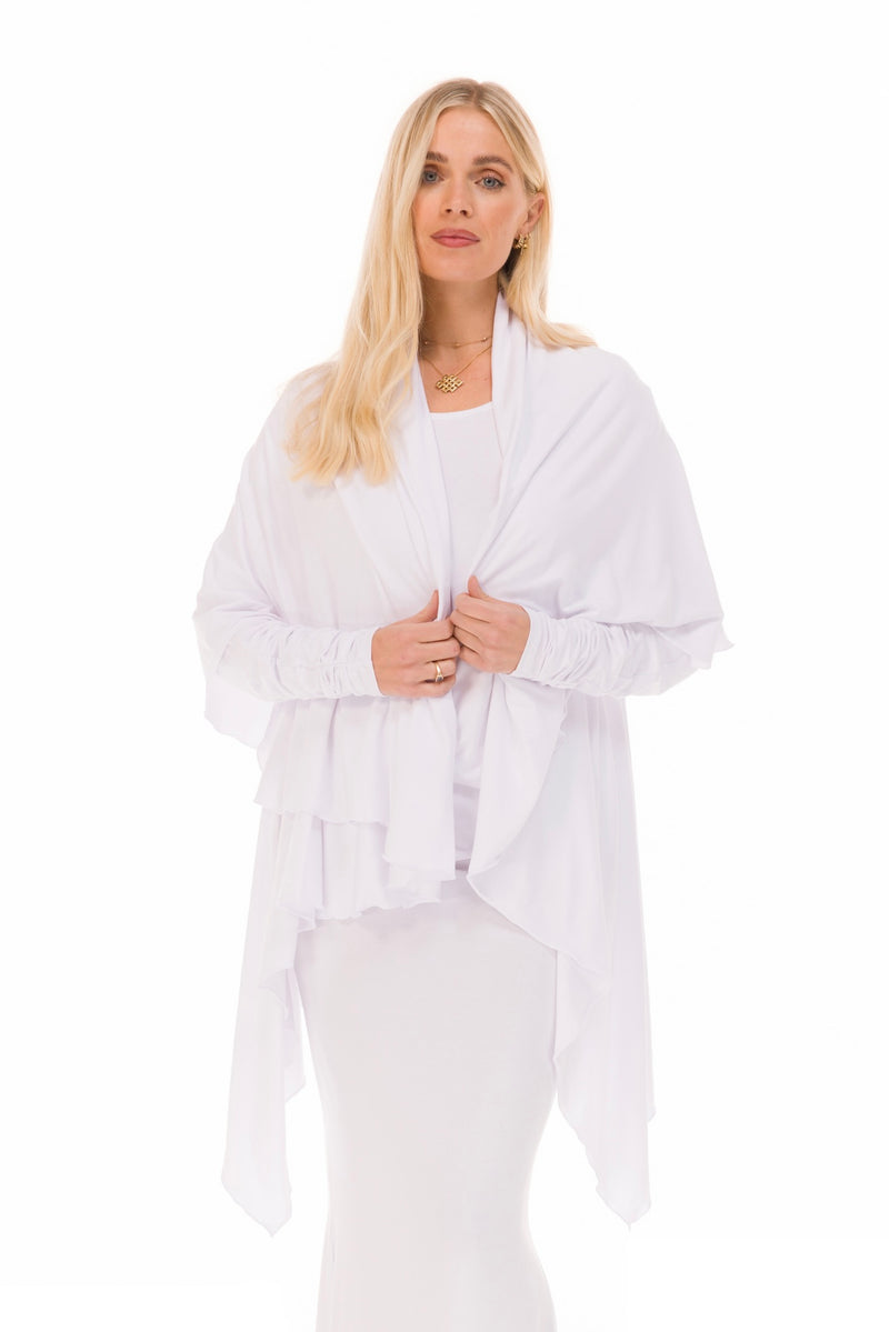 BAMBOO WATERFALL JACKET WHITE