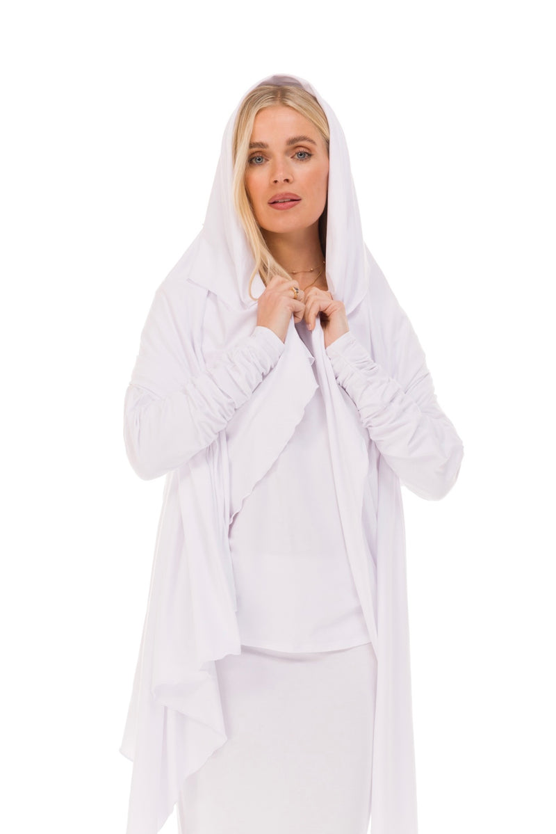 BAMBOO WATERFALL JACKET WHITE