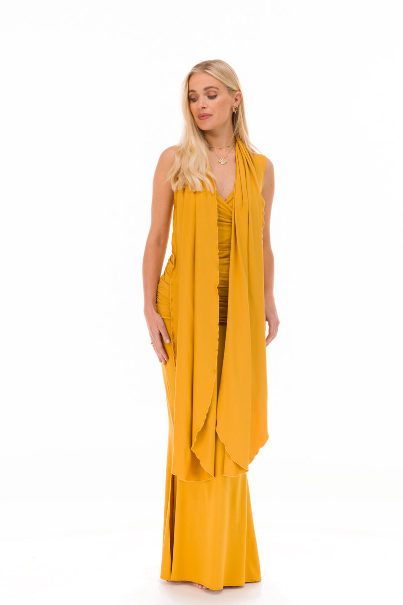 BAMBOO SCARF TIBETAN YELLOW