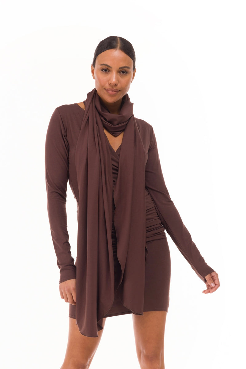 BAMBOO SCARF BROWN
