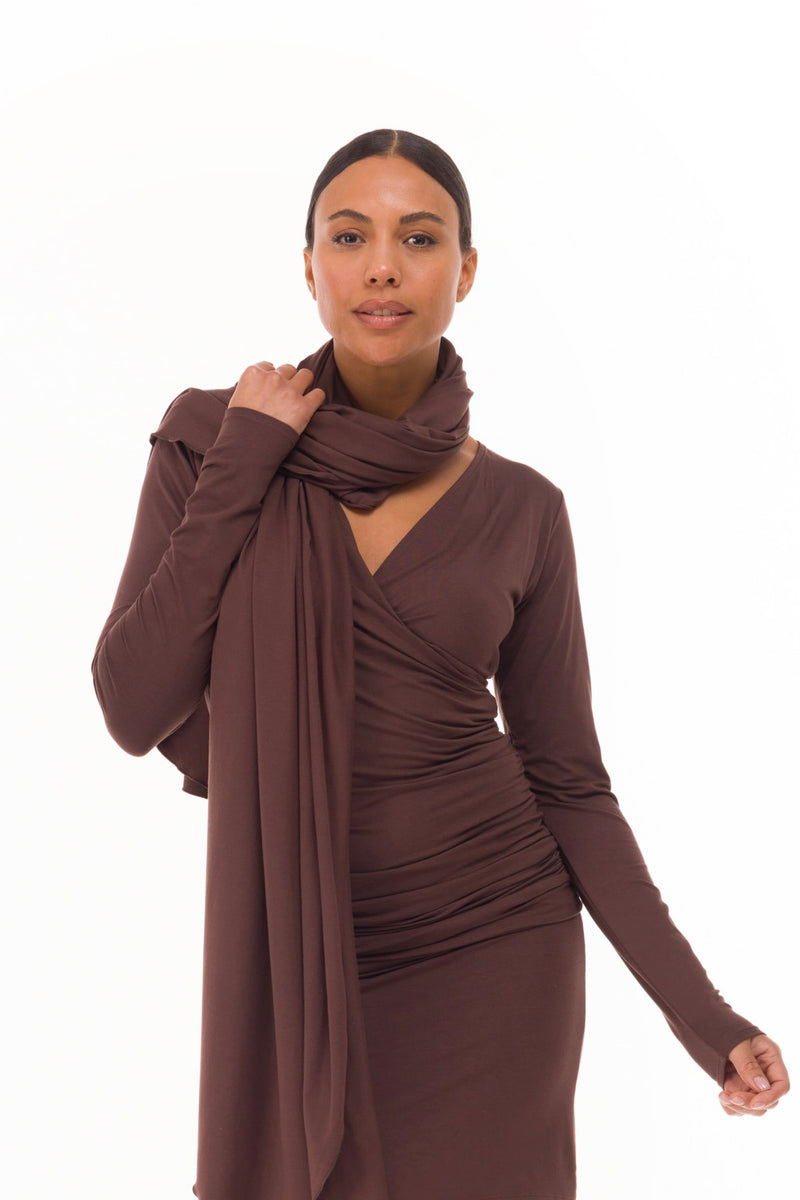 BAMBOO SCARF BROWN