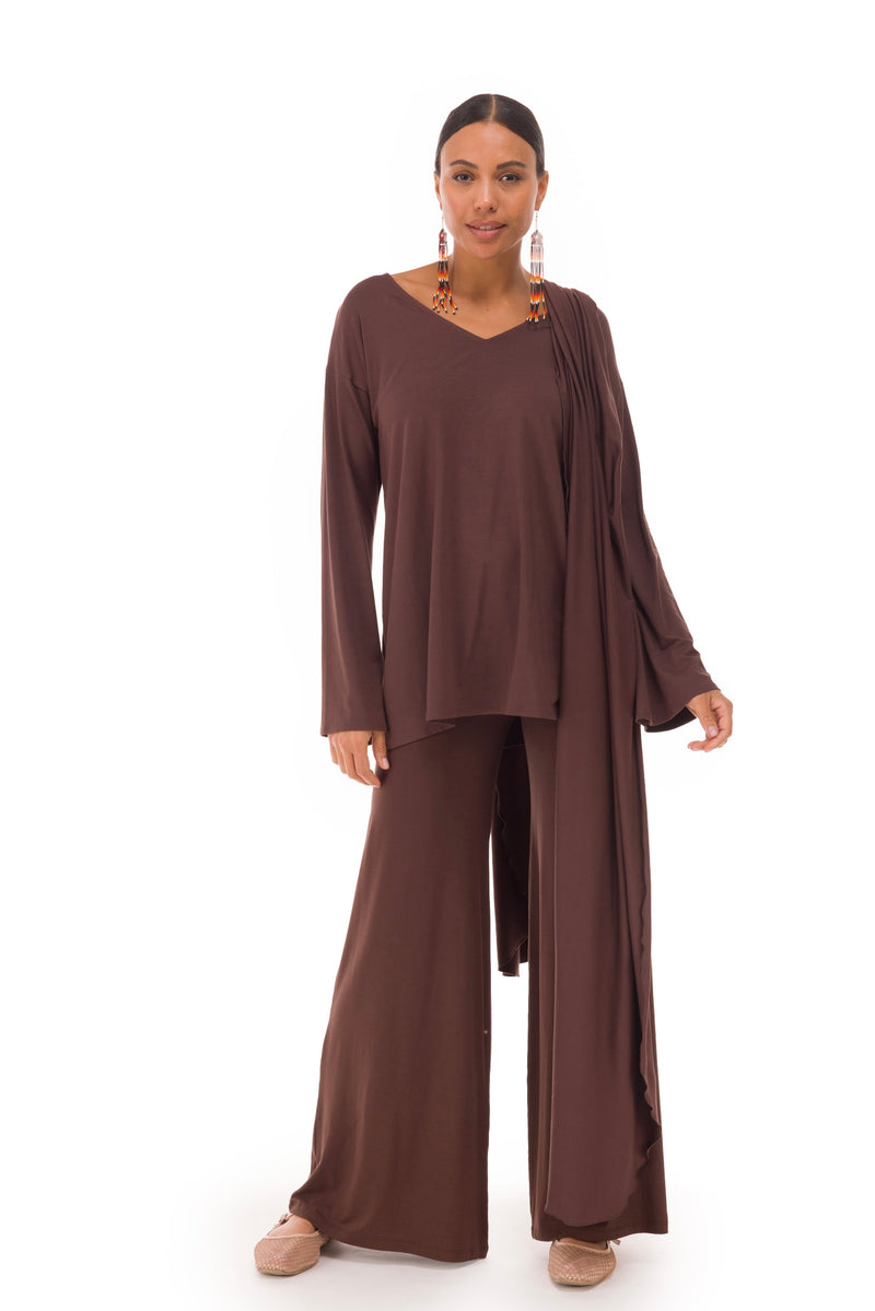BAMBOO SCARF BROWN