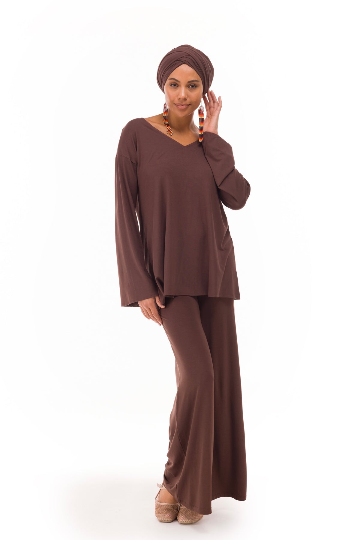BAMBOO SCARF BROWN