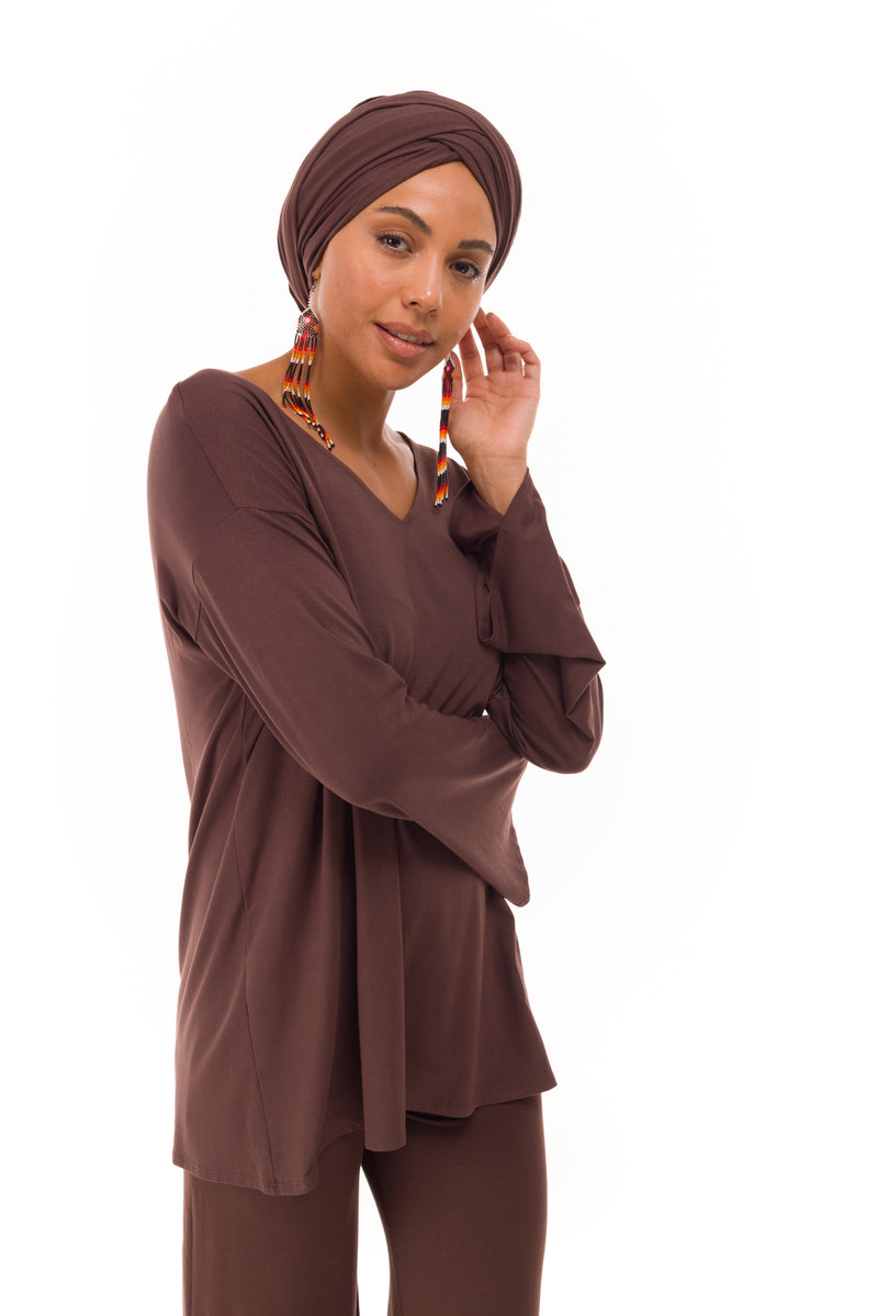 BAMBOO SCARF BROWN
