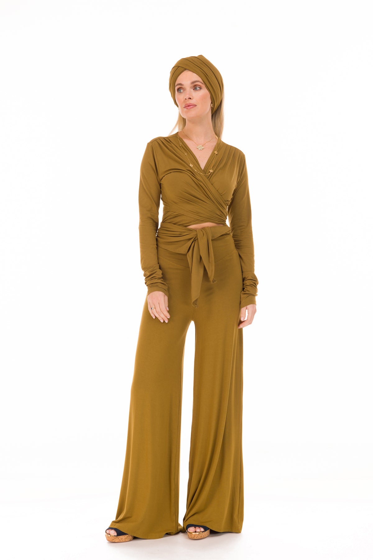 PALAZZO PANTS PISTACHIO