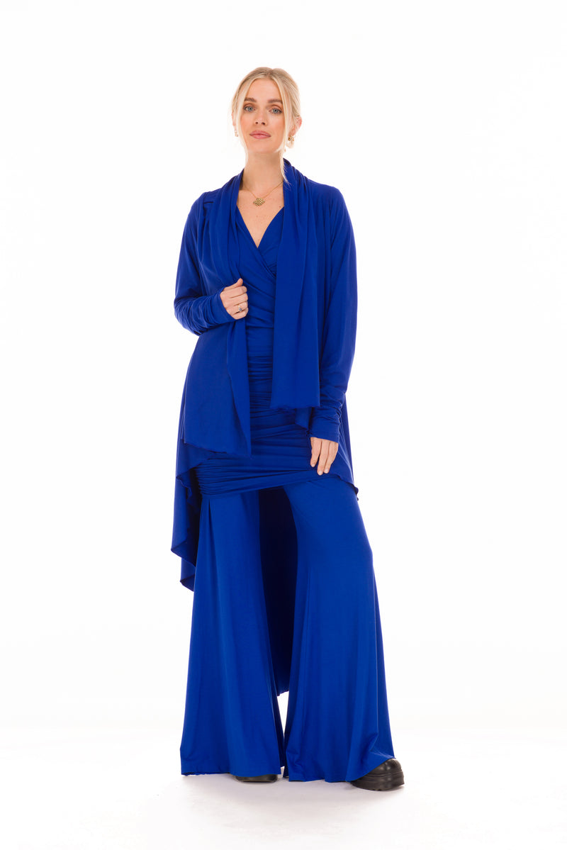 BAMBOO WATERFALL JACKET COBALT BLUE
