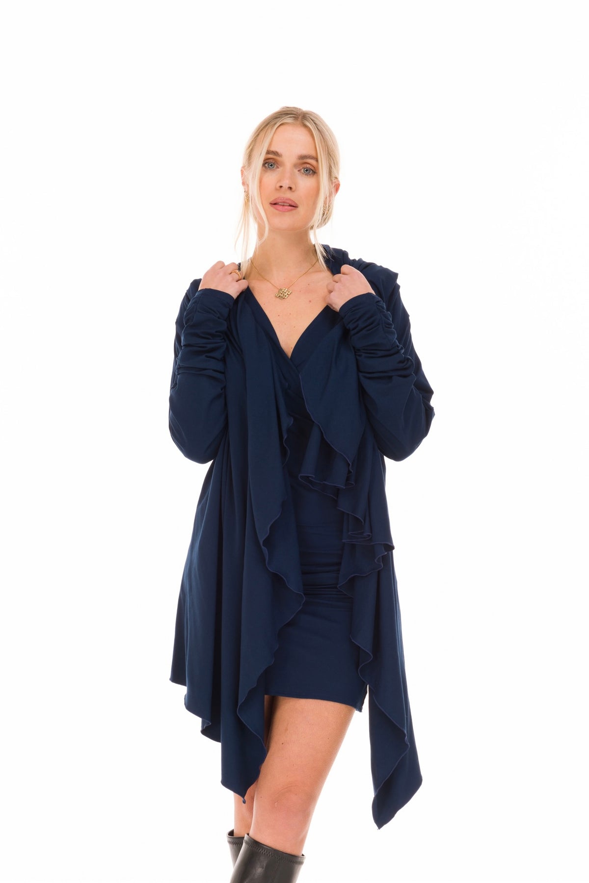 BAMBOO WATERFALL JACKET NAVY