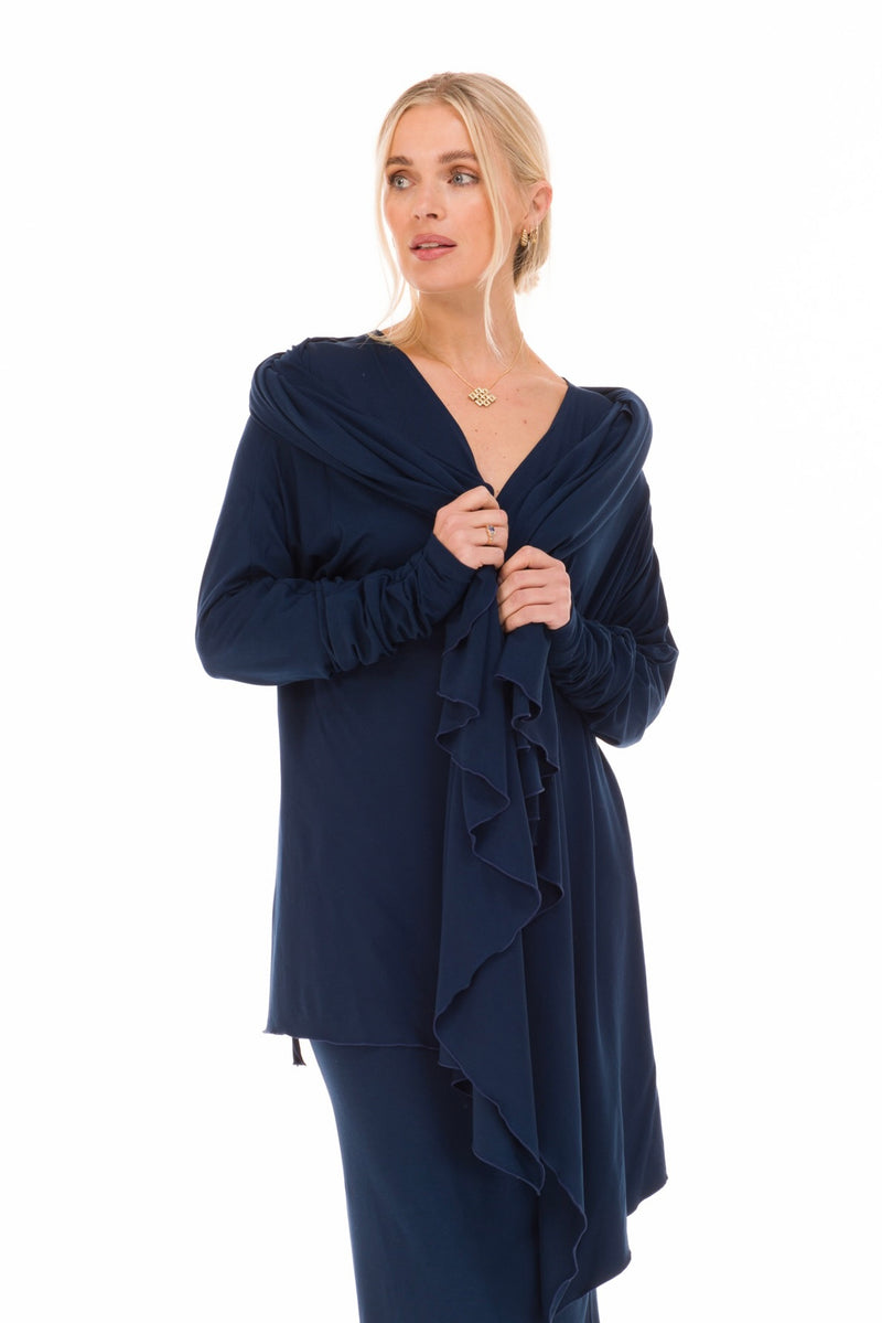 BAMBOO WATERFALL JACKET NAVY