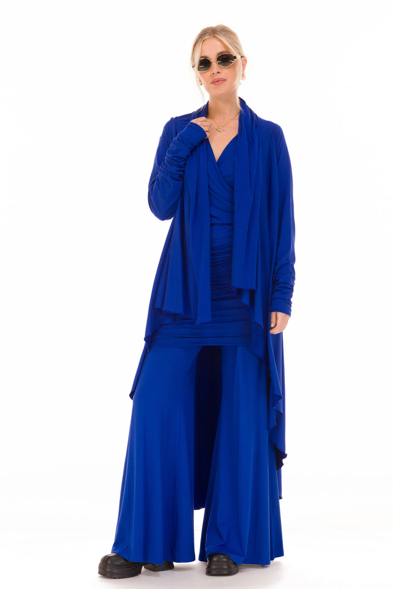 BAMBOO WATERFALL JACKET COBALT BLUE
