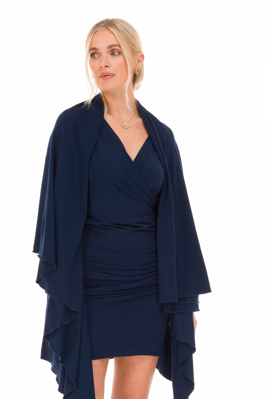 BAMBOO WATERFALL JACKET NAVY