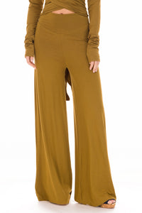 BAMBOO PALAZZO PANTS PISTACHIO