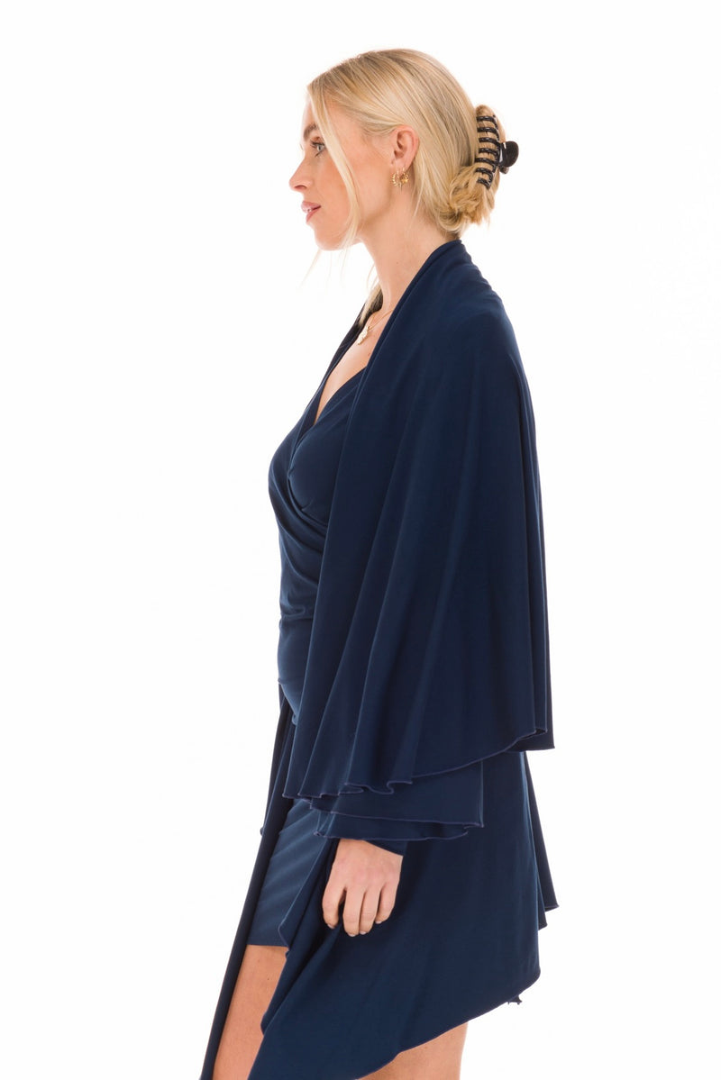 BAMBOO WATERFALL JACKET NAVY