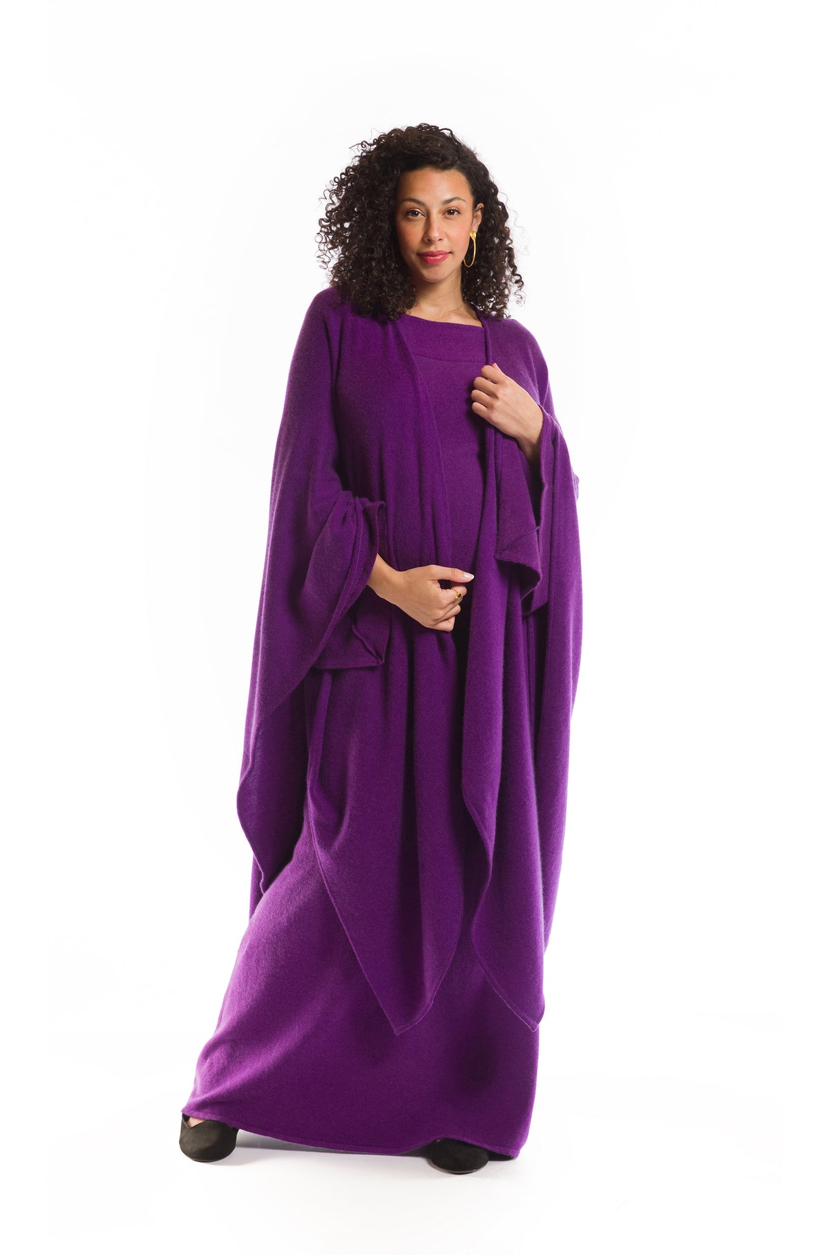 2 PLY AVALON CASHMERE CAPE PURPLE