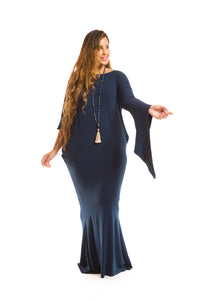 GRECIAN DRESS NAVY