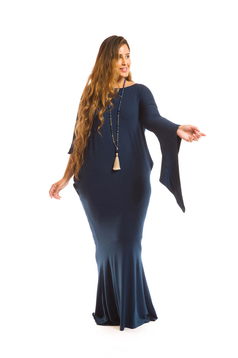 GRECIAN DRESS NAVY