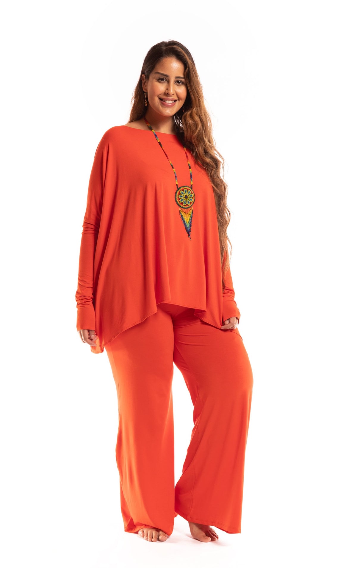 PALAZZO PANTS SPICY ORANGE