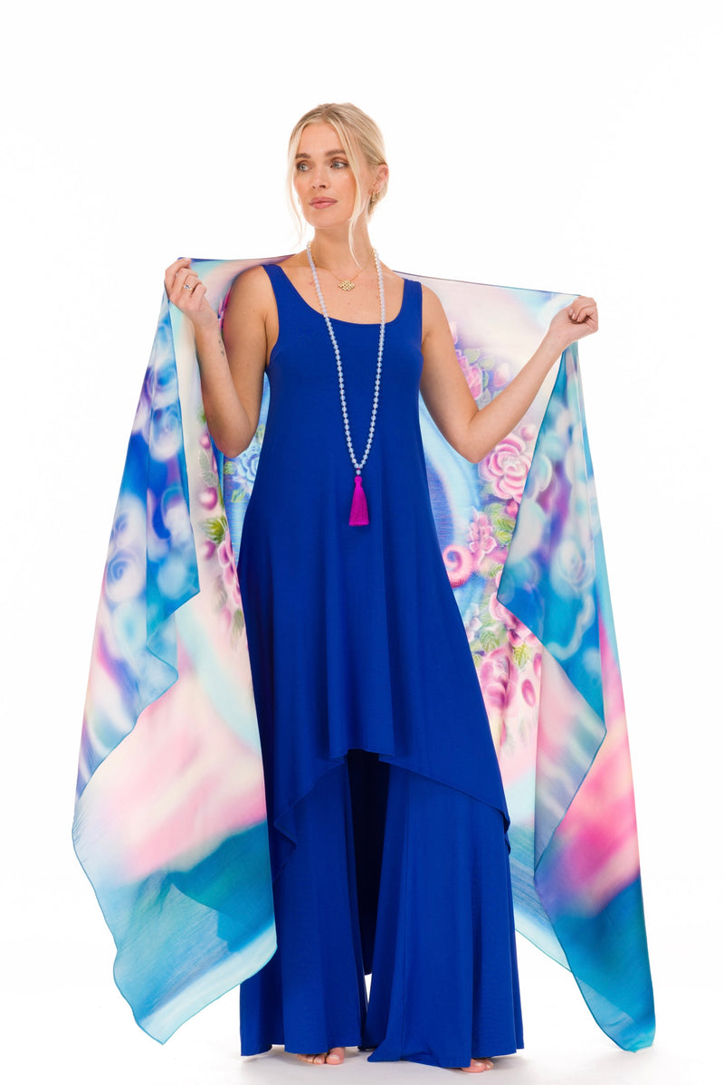 BAMBOO ELFIN DRESS COBALT BLUE